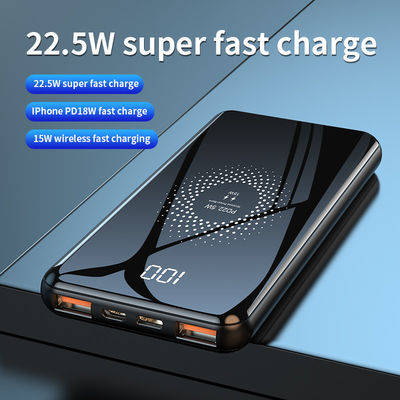 2 in 1 snelle Qi draadloze oplader Power Bank 15W Multifunctionele