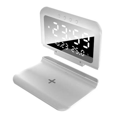 Multi Function Alarm Qi Wireless Charger Clock Docking Station 15W All in One