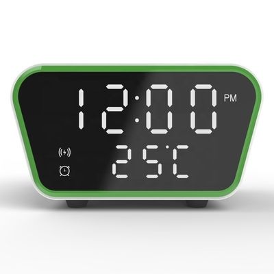 ROHS gecertificeerde Qi draadloze oplader klok alarm 253g met snelle opladen