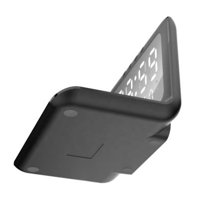Oem Qi standaard draadloze telefoon oplader wekker met oplaadpad krachtig