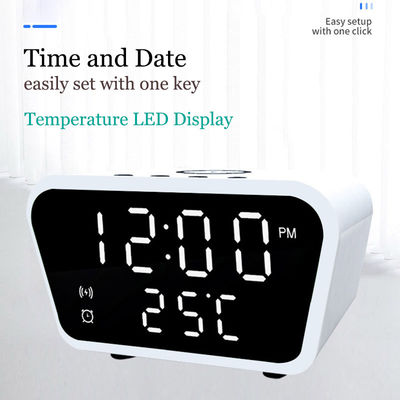Hoge efficiëntie alarmklok Qi-oplader, compatibel draadloos oplaad alarm