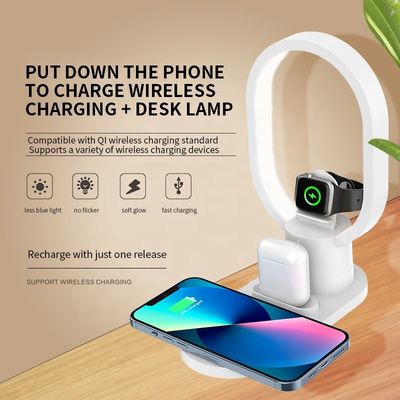LED-magnetische multifunctionele draadloze oplader Iphone Airpods Gebruik van het horloge