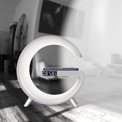 Kleurrijke wekker luidspreker draadloos oplader, PC Qi oplader luidspreker