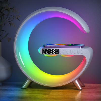 Kleurrijke wekker luidspreker draadloos oplader, PC Qi oplader luidspreker