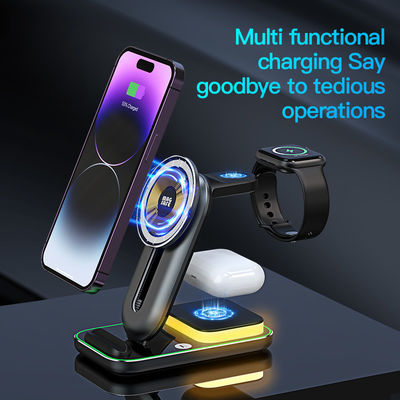 4 in 1 magnetische Qi draadloze oplader Dock kortsluiting Universal