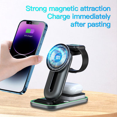 4 in 1 magnetische Qi draadloze oplader Dock kortsluiting Universal