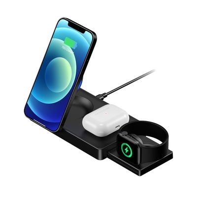 Snel opladen Multifunctionele draadloze oplader voor Iphone Opvouwbare magnetische