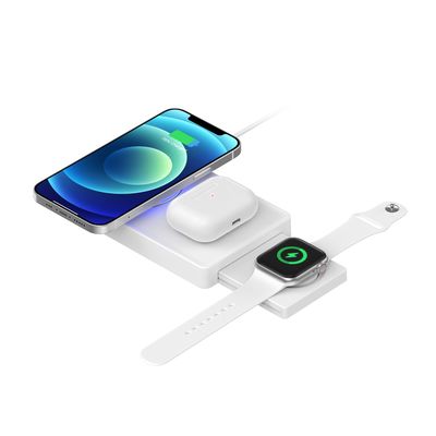 Snel opladen Multifunctionele draadloze oplader voor Iphone Opvouwbare magnetische