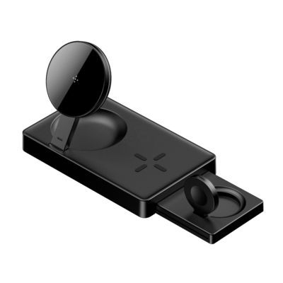 Snel opladen Multifunctionele draadloze oplader voor Iphone Opvouwbare magnetische