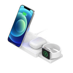 Snel opladen Multifunctionele draadloze oplader voor Iphone Opvouwbare magnetische