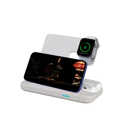 Compatibele multifunctionele draadloze oplader, PC materiaal Qi draadloze oplader