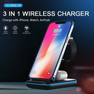 Snelle stroomvoorziening 4 In1 Magnetische draadloze opladers Station Qi Apple opladen
