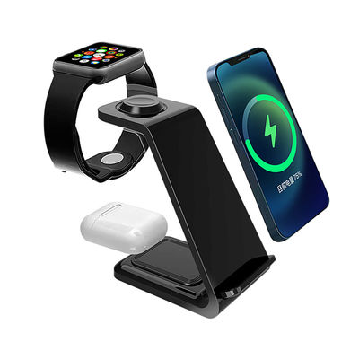 Multifunctie Qi 3 In 1 15w draadloos oplader voor Iphone Iwatch Phone Stand Type