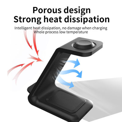 Multifunctie Qi 3 In 1 15w draadloos oplader voor Iphone Iwatch Phone Stand Type