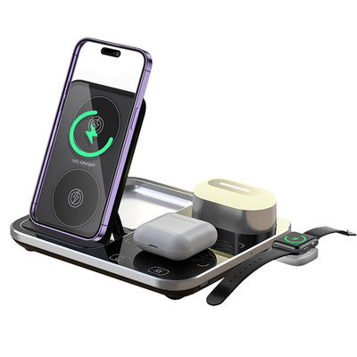Dimming Fast Qi Wireless Charger Dock Stand 15W Hoge efficiëntie
