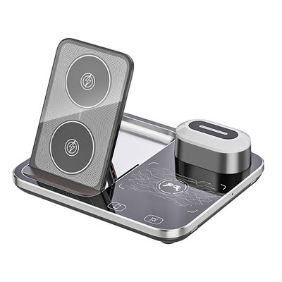 RGB Qi draadloos oplader Dock Base 205KHz Zwart