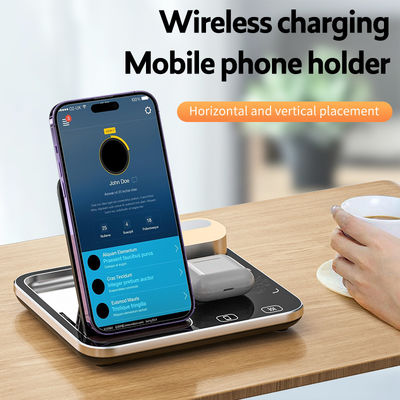 Dimming Fast Qi Wireless Charger Dock Stand 15W Hoge efficiëntie