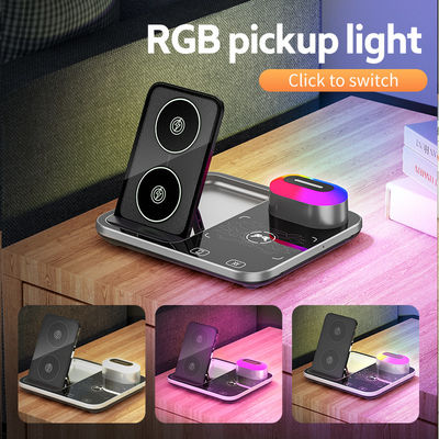 Dimming Fast Qi Wireless Charger Dock Stand 15W Hoge efficiëntie