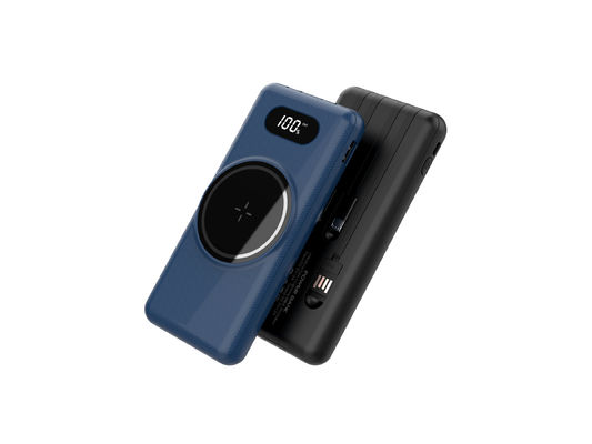 Magnetische draagbare batterijoplader voor mobiele telefoons, 5 in 1 powerbank 205KHz