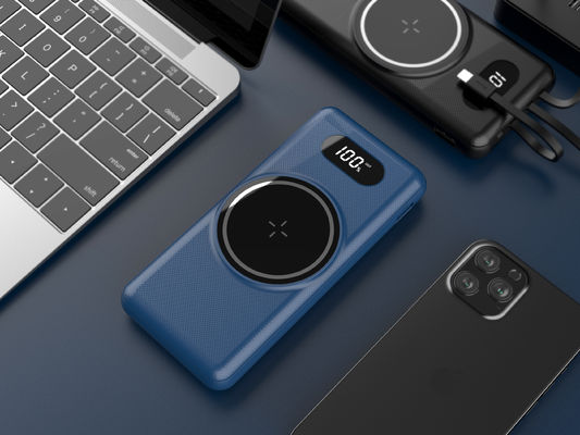 Magnetische draagbare batterijoplader voor mobiele telefoons, 5 in 1 powerbank 205KHz