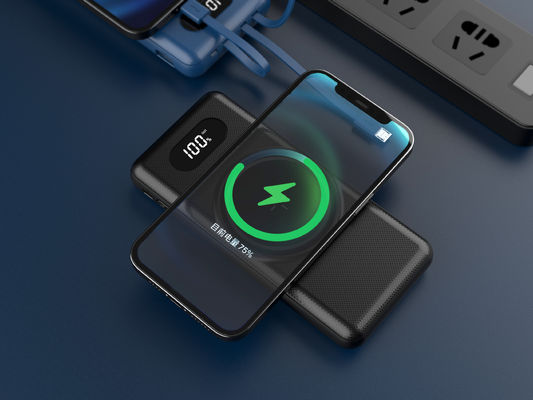 Magnetische draagbare batterijoplader voor mobiele telefoons, 5 in 1 powerbank 205KHz