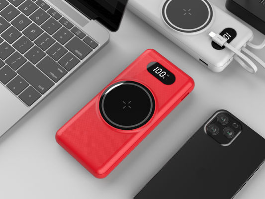 Magnetische draagbare batterijoplader voor mobiele telefoons, 5 in 1 powerbank 205KHz