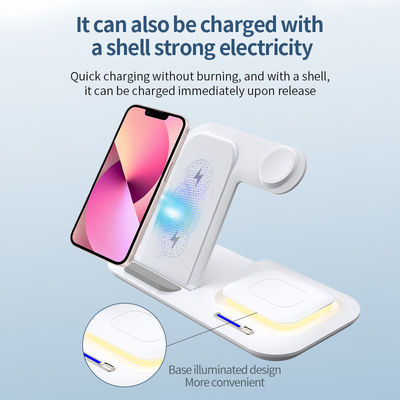LED ABS Magnetische 5 In 1 Draadloze oplader Nachtlicht Functie Apple Gebruik