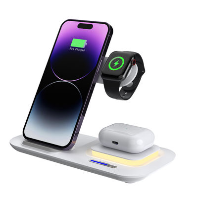 LED ABS Magnetische 5 In 1 Draadloze oplader Nachtlicht Functie Apple Gebruik