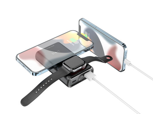 ABS Backup Phone Chargers 15W Zwart Snel Laden Voor Apple Watch
