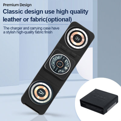 CE-goedkeuring Fast Qi draadloos oplaadpad 3 in 1 85 mm lengte