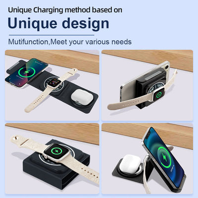 Witte ABS Magnetische Multiple Iphone Draadloze Oplaadstation 3 in 1