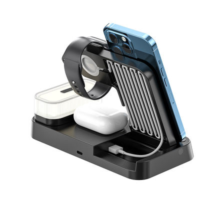 Zwart Multi Device Qi Charging Station, draadloos opladen Power Station 463g