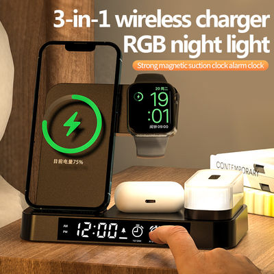 Zwart Multi Device Qi Charging Station, draadloos opladen Power Station 463g