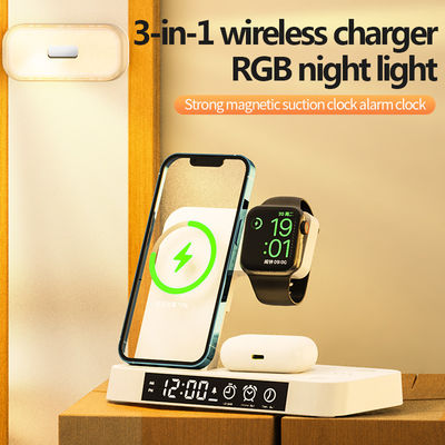 Geactiveerd Qi draadloos oplaadstation RGB over temperatuur bescherming Apple gebruik